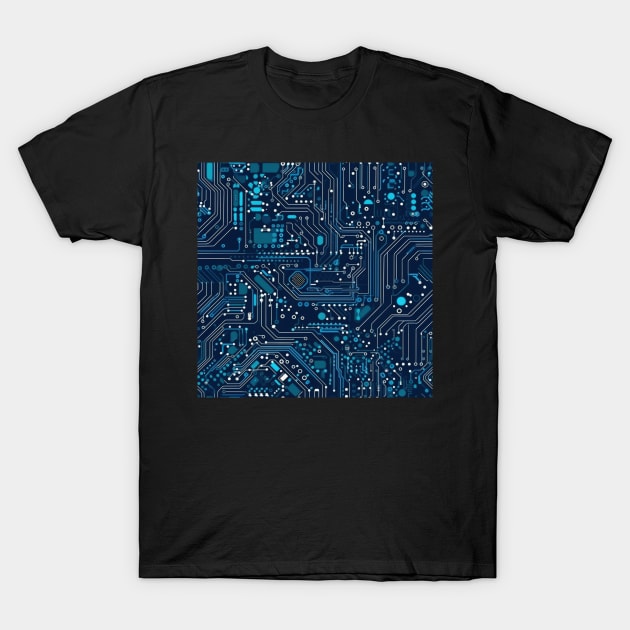 Circuit Board design illustration T-Shirt by Russell102